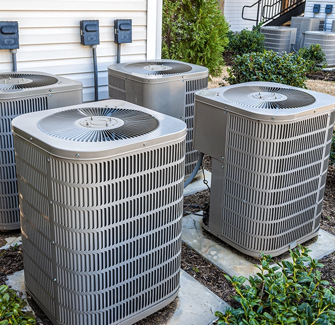 Airconditioners outdoor units.