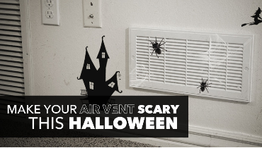 Air vent with text: 